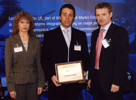 IS-Rayfast Receive 2008 Preferred Supplier Gold Award from Lockheed Martin UK INSYS
